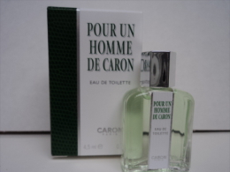 CARON " POUR UN HOMME" MINI  EDT 4,5  ML   NEUVE !!!!VOIR  &LIRE !! - Miniatures Hommes (avec Boite)