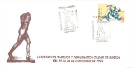 SPAIN. POSTMARK HYPNOS GOD. ARCHAEOLOGY. MYTHOLOGY. JUMILLA 1993 - Macchine Per Obliterare (EMA)