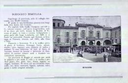 REGGIO EMILIA - Fine ´800 - Estampes & Gravures