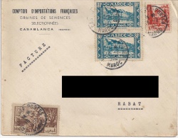 Lettre Du Maroc. (Voir Commentaires) - Storia Postale