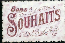 Carte Brodee Bons Souhaitis 1.1.1908 Belgieque 2 Scans Padlin ? - Fiestas, Celebraciones