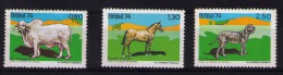 BRAZIL 1974 Domestic Animals - Unused Stamps