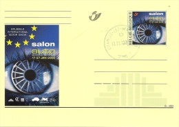 Carte Lettre Salon De L´auto 2002 Oblitérée - Cartes-lettres