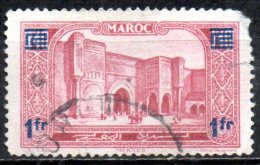 FRENCH MOROCCO 1930 Meknes - 1f. On 1f.40 - Pink    FU SPACEFILLER CHEAP PRICE - Usati