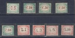 San Marino - 1924 - Segnatasse Sass. 1-9 ** - Centratura Buona - Postage Due