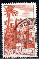 FRENCH MOROCCO 1947 Barracks In Oasis - 20f. - Red  FU - Used Stamps