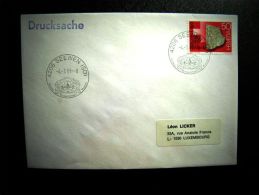 Cover From Switzerland Special Cancel Music Museum - Cartas & Documentos