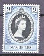 Seychelles, 1953, Coronation, SG 173, MNH - Seychelles (...-1976)