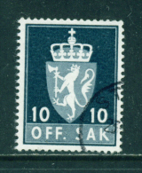 NORWAY - 1955+  Officials  10o  Used As Scan - Oficiales