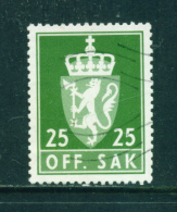 NORWAY - 1955+  Officials  25o  Used As Scan - Oficiales