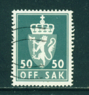 NORWAY - 1955+  Officials  50o  Used As Scan - Oficiales