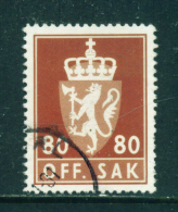 NORWAY - 1955+  Officials  80o  Used As Scan - Servizio