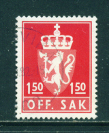 NORWAY - 1955+  Officials  1k50  Used As Scan - Officials