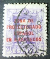 MARRUECOS 1921-27: Edifil 75 / YT 86, O - FREE SHIPPING ABOVE 10 EURO - Marocco Spagnolo