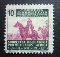 MARRUECOS - BENEFICENCIA 1945: Edifil 32 / YT 51, O - FREE SHIPPING ABOVE 10 EURO - Marocco Spagnolo