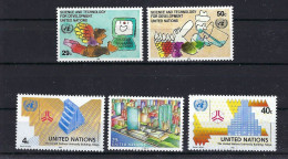 UNO NY 1992, Nr. 635-636 + 637-639 Kommission Wissenschaft Und Technologie Im Dienste Der Entwicklung Postfrisch MNH** - Unused Stamps