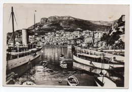 Cpa Photo - Monaco - Le Port Et La Condamine - (Paquebot - Barques ...) - La Condamine