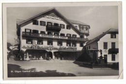 St. Gilgen 1930 - Gasthaus Zur Post - Rechts Bar Und Mozartbrunnen - St. Gilgen