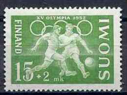 1952 FINLANDE 328* Football, Charnière - Unused Stamps