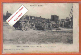 Carte Postale 54. Cirey-sur-Vesouze  Voitures Et Mitrailleuses Prises Aux Allemands Matériel Militaire Trés Beau Plan - Cirey Sur Vezouze