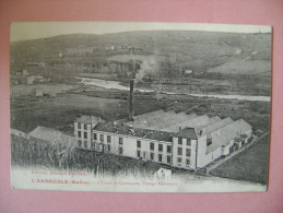 CP L ARBRESLE L USINE DE COTONNADE TISSAGE MECANIQUE - ECRITE EN 1907 - L'Abresle