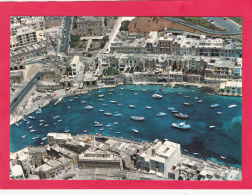 AERIAL VIEW OF SPINOLA BAY,MALTA,NOT POSTED,U4. - Malte
