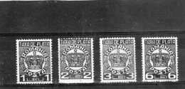 1947 -   FRAIS DES PAIEMENT  /  Couronne   Mi No 69/72 Et Yv 91/94 - Strafport