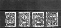 1947 -   FRAIS DES PAIEMENT  /  Couronne   Mi No 69/72 Et Yv 91/94 - Strafport