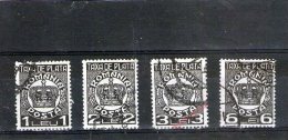 1947 -   FRAIS DES PAIEMENT  /  Couronne   Mi No 69/72 Et Yv 91/94 - Postage Due