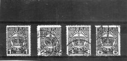 1947 -   FRAIS DES PAIEMENT  /  Couronne   Mi No 69/72 Et Yv 91/94 - Strafport