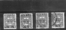 1947 -   FRAIS DES PAIEMENT  /  Couronne   Mi No 69/72 Et Yv 91/94 - Strafport