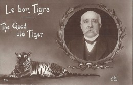 Cp Illustration Illustrateur LE BON TIGRE THE GOOD OLD TIGER ( Dompté ) Médaillon Portrait - Tigres