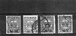 1947 -   FRAIS DES PAIEMENT  /  Couronne   Mi No 69/72 Et Yv 91/94 - Postage Due