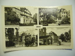 Germany: Jena - Mehrbildkarte - Used 1962 With Stamp, Small Format - Jena