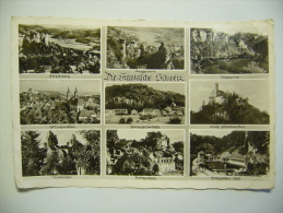 Germany: Die Frankische Schweiz - Mehrbildkarte 1960's Used Small Format - Pottenstein