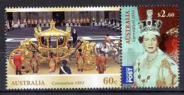 Australia 2013 Coronation - Diamond Jubilee Set Of 2 As Joined Pair MNH - Mint Stamps