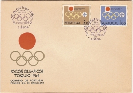 Portugal Fdc & Jogos Olímpicos De Tóquio1964 - Covers & Documents