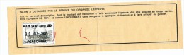 Talon De Formule D´examen Cachet A.T.D. SAINT GHISLAIN Personnel En 1985  -- UU750 - Autres & Non Classés