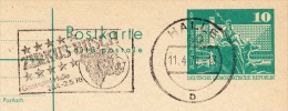 CIRCUS LION Halle 1978 On East German Postal Card P79 - Cirque