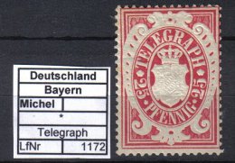 Bayern, Telegraphenmarke, 25 Pfennig - Nuevos