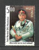 INDIA, 2008, Sam Hormusji Framji Jamshedji Manekshaw, (Field Marshal),  MNH, (**) - Neufs