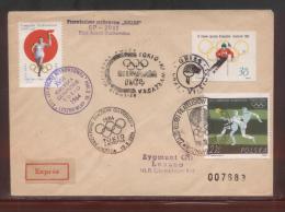 POLAND 1964 18TH GLIDER POST FLIGHT FOR 18TH OLYMPIC GAMES TOKYO BOCIAN FLOWN COVER GLIDING OLYMPICS MULTIPLE CACHETS - Gleitflieger