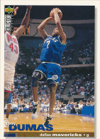 Basket NBA (1995), TONY DUMAS, N° 34, Dallas Mavericks, Upper Deck, Collector's Choice, Trading Cards... - 1990-1999