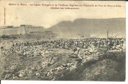 La Légion étrangère Et Les Tirailleurs Algériens Sur L´esplanade Du Fort De Mers-el-Kébir Attendant Leur Embarquement - Otras Ciudades
