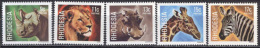 RHODESIA - ANIMALS - GIRAFES - LEON - Big CATS - MNH ** - 1978 - Rhinocéros