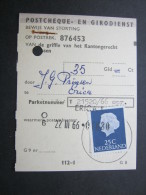 1980, Postcheque - Cartas & Documentos