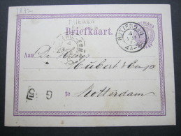 1874, RHENEN   ,  Stationsstempel Auf Karte - Briefe U. Dokumente