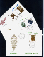 EGYPT / 1993 / REGULAR & AIRMAIL SET / EGYPTOLOGY / ARCHEOLOGY / EGYPT ANTIQUITY / 3FDCS - Lettres & Documents