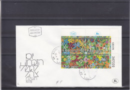 Fleurs - Israël - Lettre De 1978 - Avec Coin Numéroté - Covers & Documents