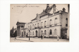 Carte 1920 BOURG LA REINE / LA MAIRIE ET L'EGLISE - Bourg La Reine